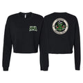 Heights Martial Arts Women's Cropped Crewneck Sweatshirt #8242 C (Side front logo)