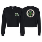 Heights Martial Arts Women's Cropped Crewneck Sweatshirt #8242 C (Side front logo)