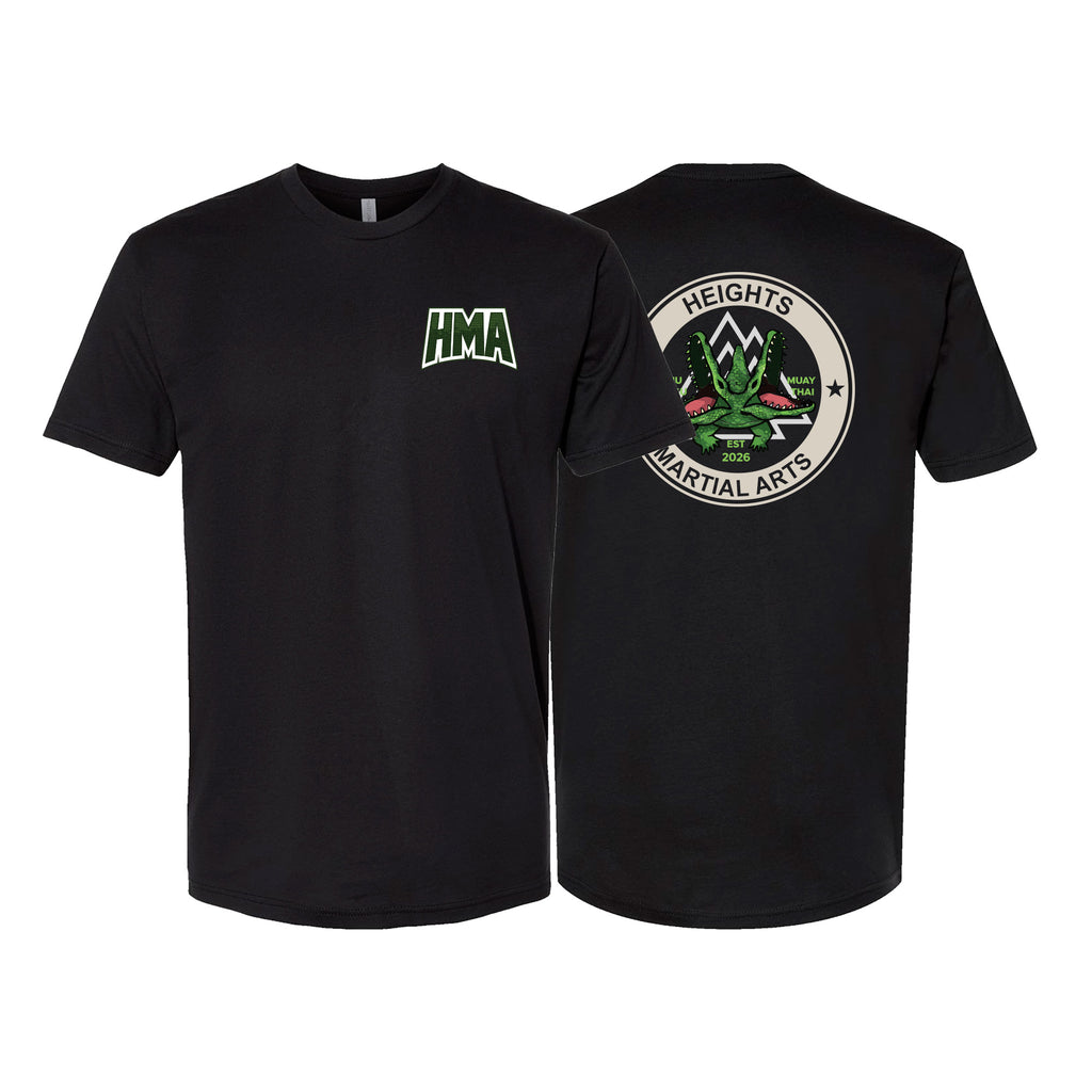 Heights Martial Arts Next Level Adult Shirts #8242 C (Side front logo)