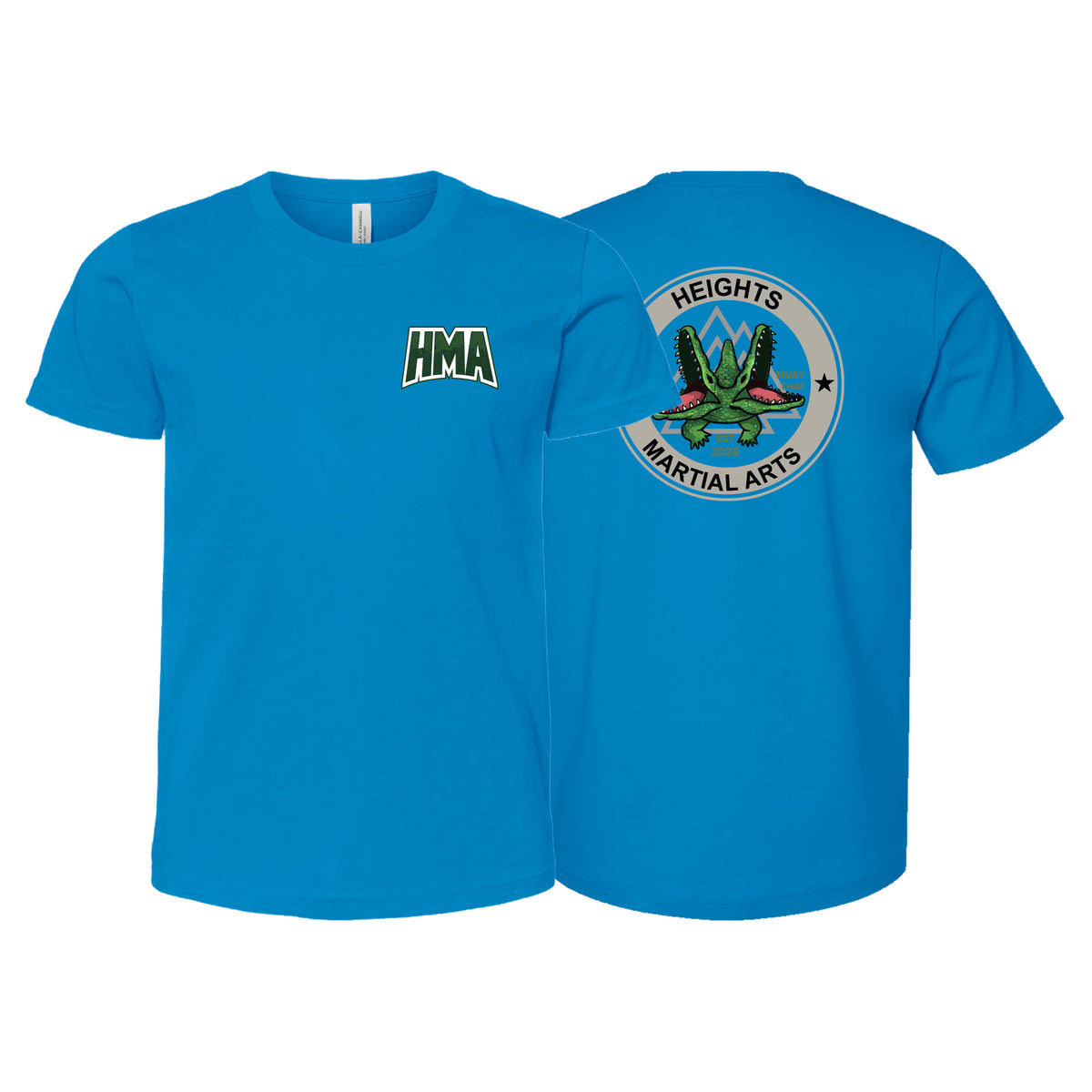 Heights Martial Arts Kids Shirts #8242 C (Side front logo)