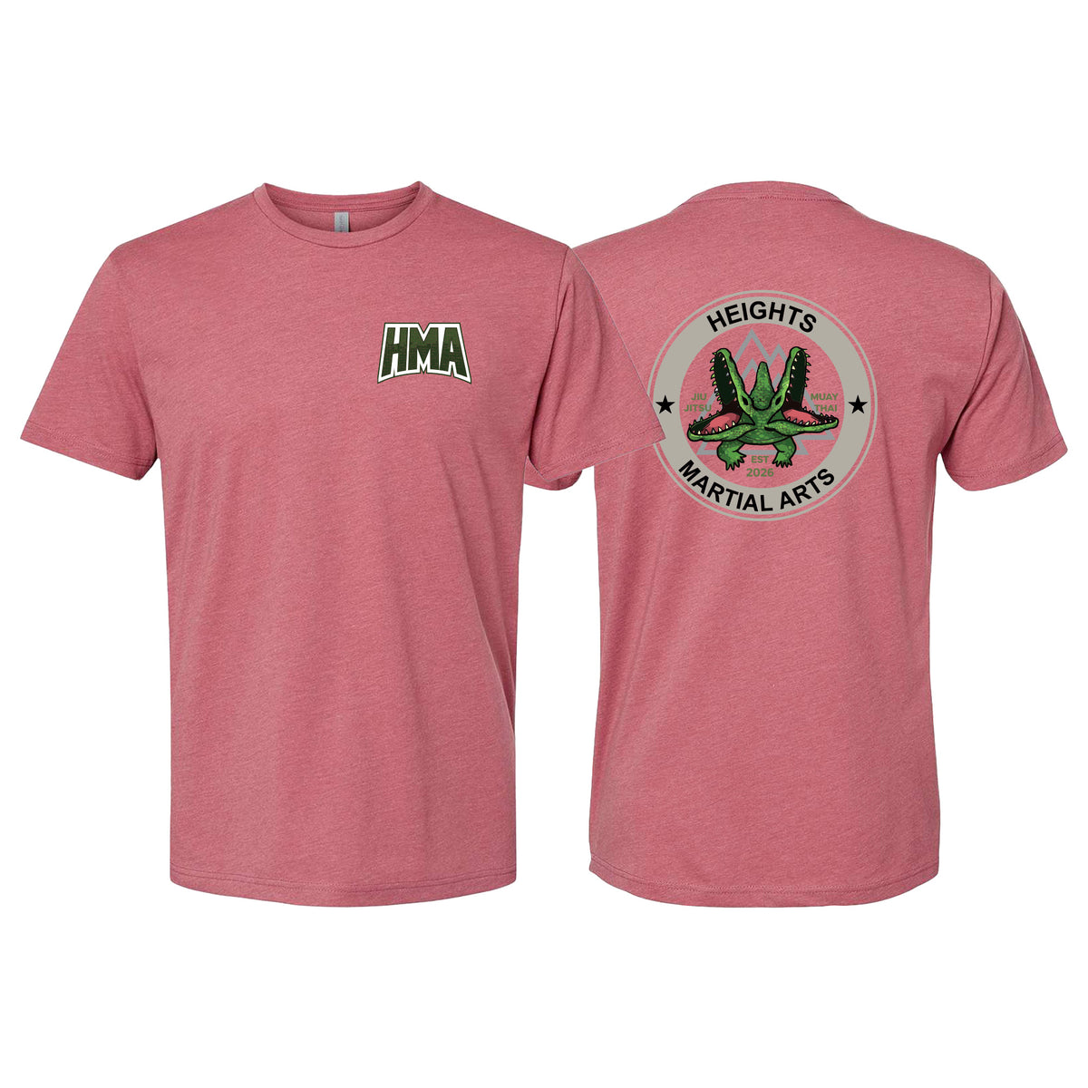 Heights Martial Arts Next Level CVC Shirt #8242 C (Side front logo)