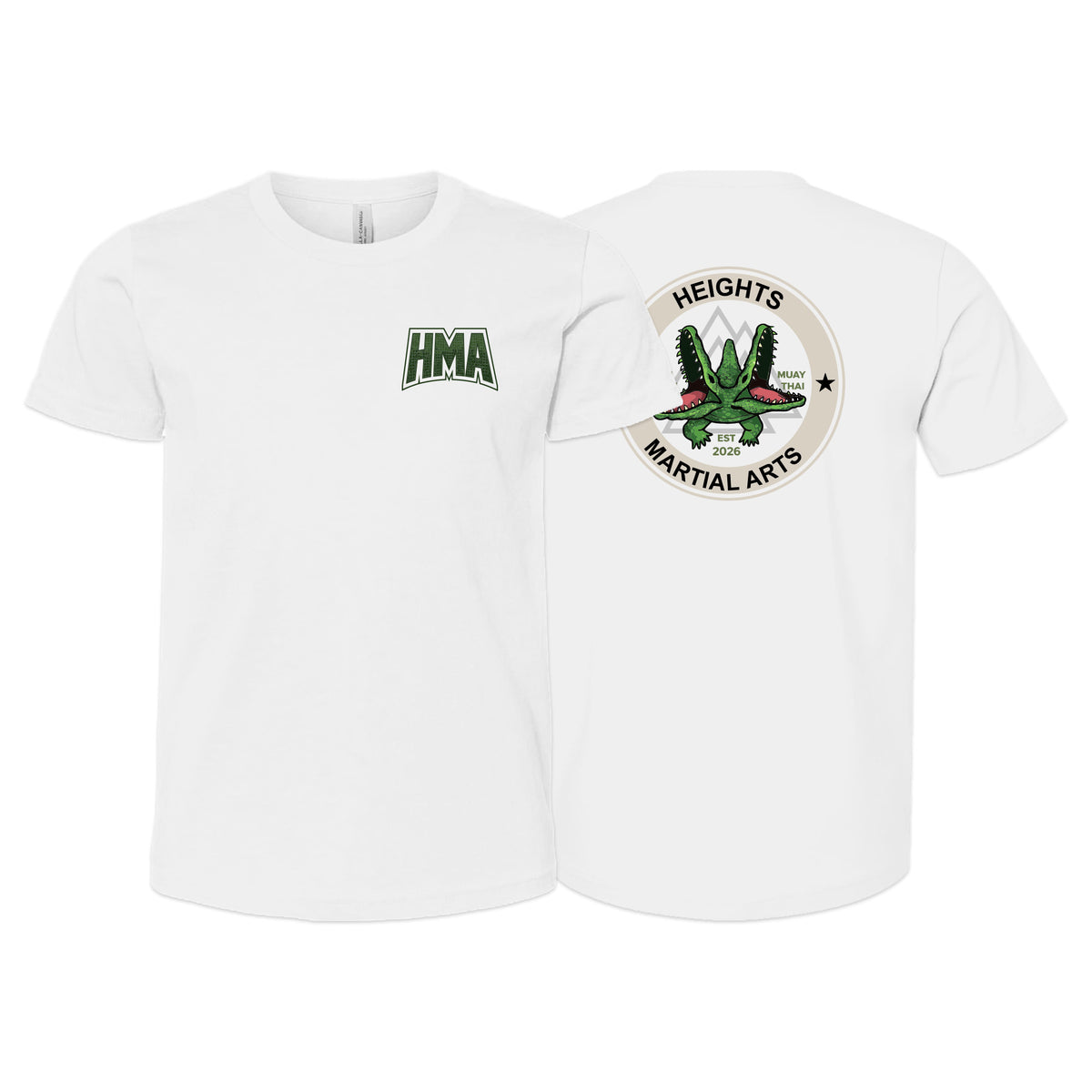 Heights Martial Arts Kids Shirts #8242 C (Side front logo)