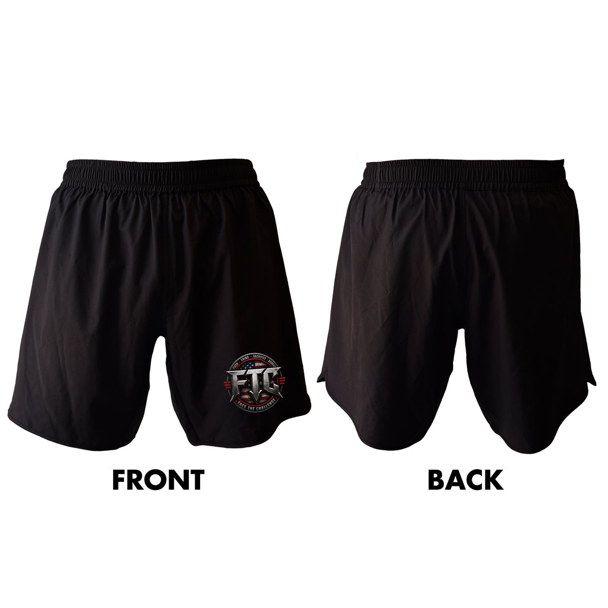 Face the Challenge All Black Shorts 2.0 #8239 A