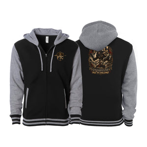 Face the Challenge Varsity Zip-Up Hoodies #8239 B