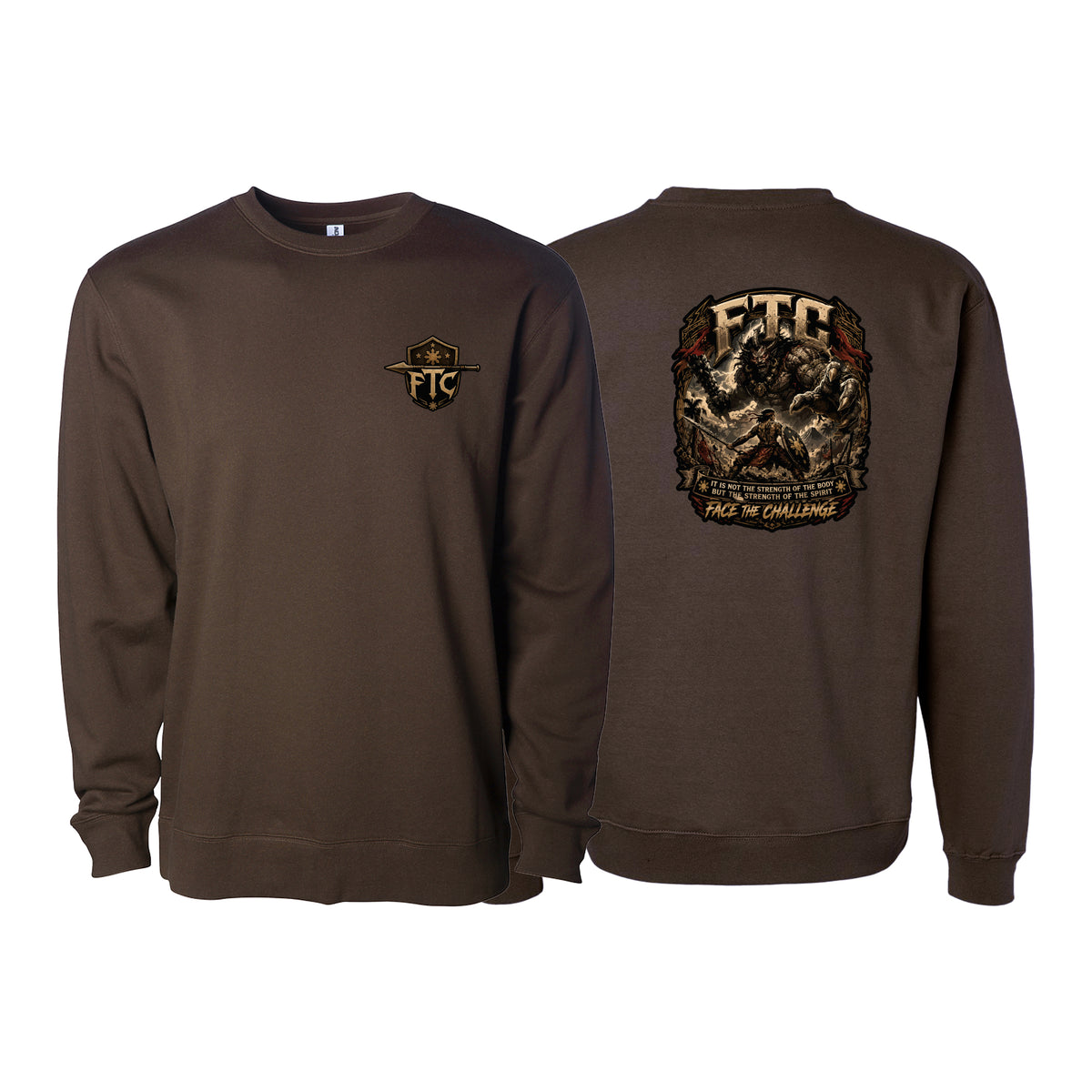 Face the Challenge Crewneck Sweatshirt #8239 B