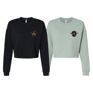 Face the Challenge Women's Cropped Crewneck Sweatshirt #8239 B
