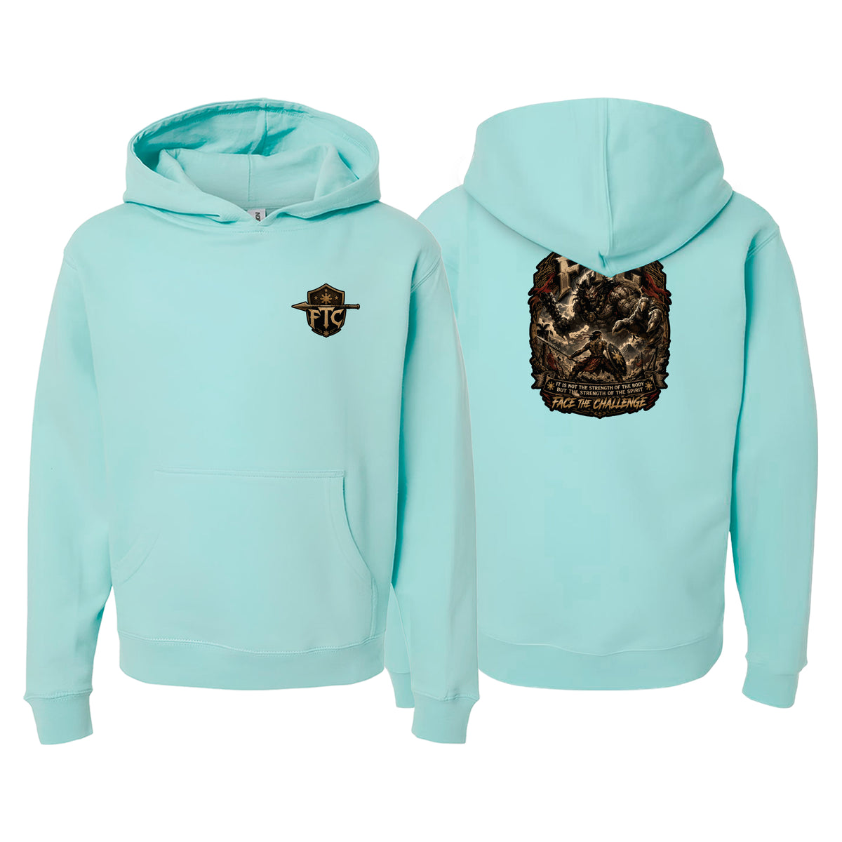 Face the Challenge Academy Sweater Kids Hoodie #8239 B