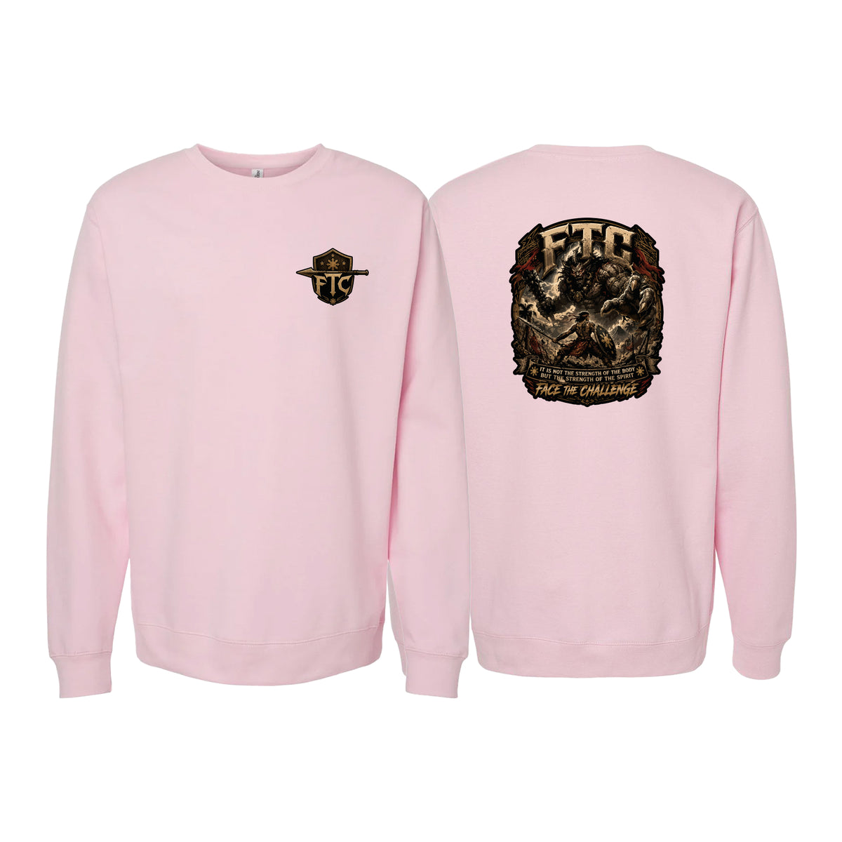 Face the Challenge Crewneck Sweatshirt #8239 B