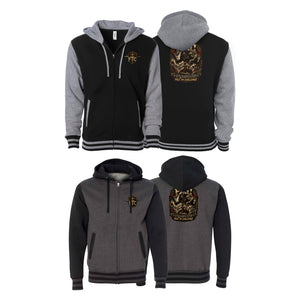 Face the Challenge Varsity Zip-Up Hoodies #8239 B