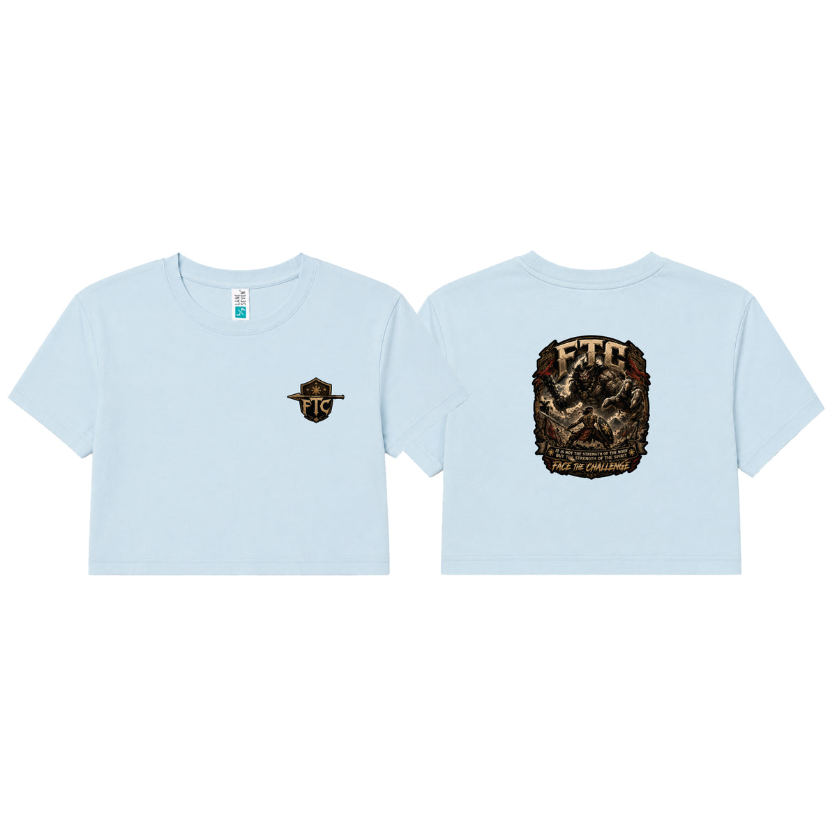 Face the Challenge Women's Cropped Shirts #8239 B