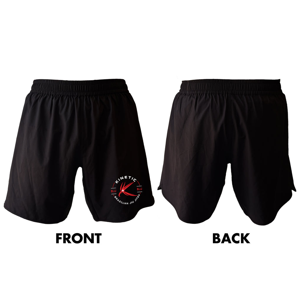 Kinetic BJJ All Black Shorts 2.0 #8248 A