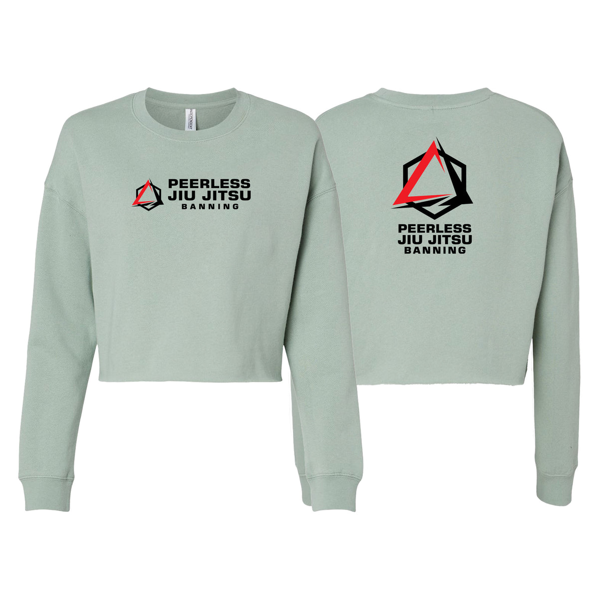 Peerless Jiu Jitsu Women's Cropped Crewneck Sweatshirt #8244 A
