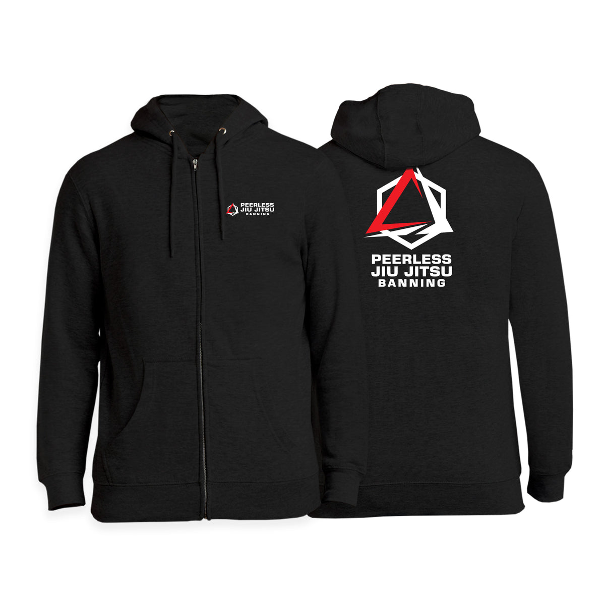 Peerless Jiu Jitsu Zip-Up Hoodies #8244 B