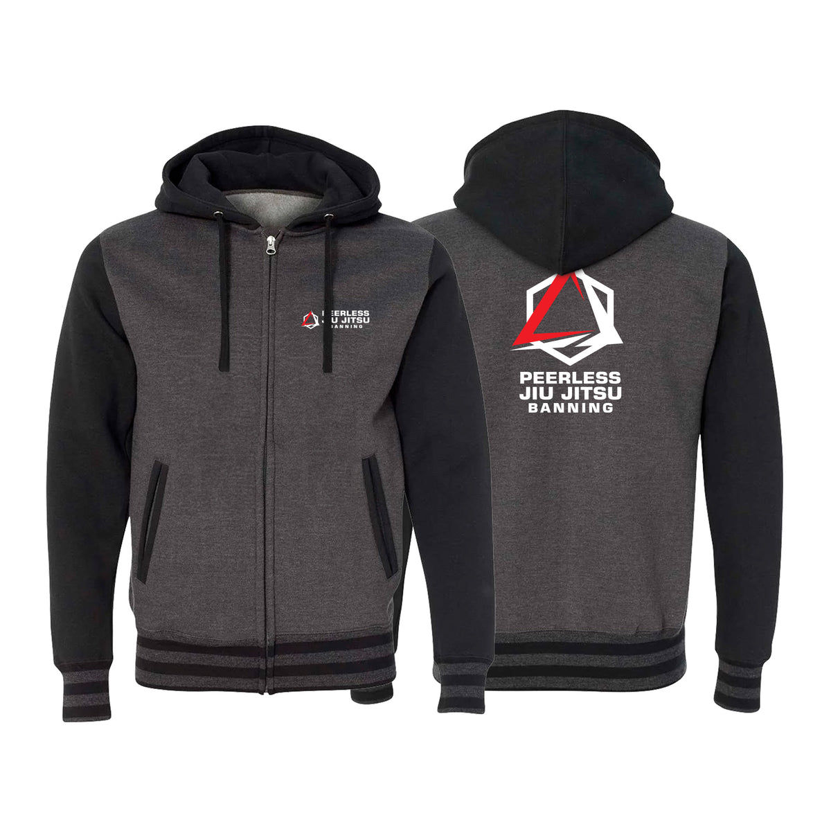 Peerless Jiu Jitsu Varsity Zip-Up Hoodies #8244 B