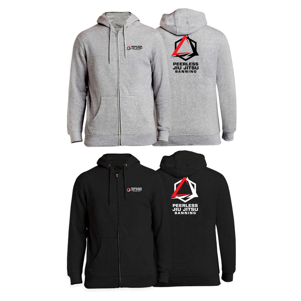 Peerless Jiu Jitsu Zip-Up Hoodies #8244 B