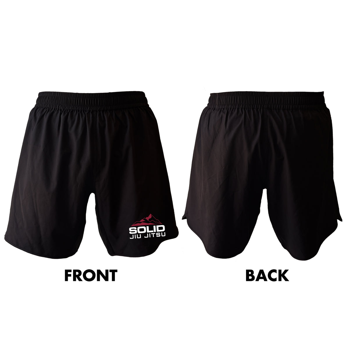 Solid Jiu Jitsu All Black Shorts 2.0 #8271 A