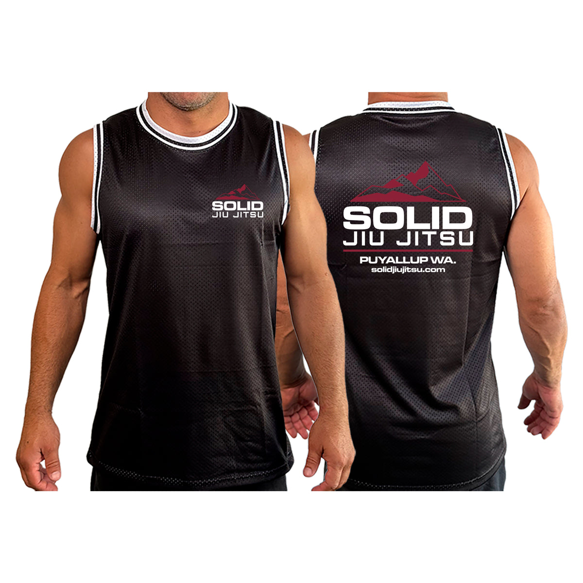Solid Jiu Jitsu Basketball Jerseys #8271 B