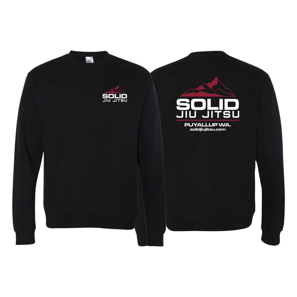 Solid Jiu Jitsu Crewneck Sweatshirt #8271 B
