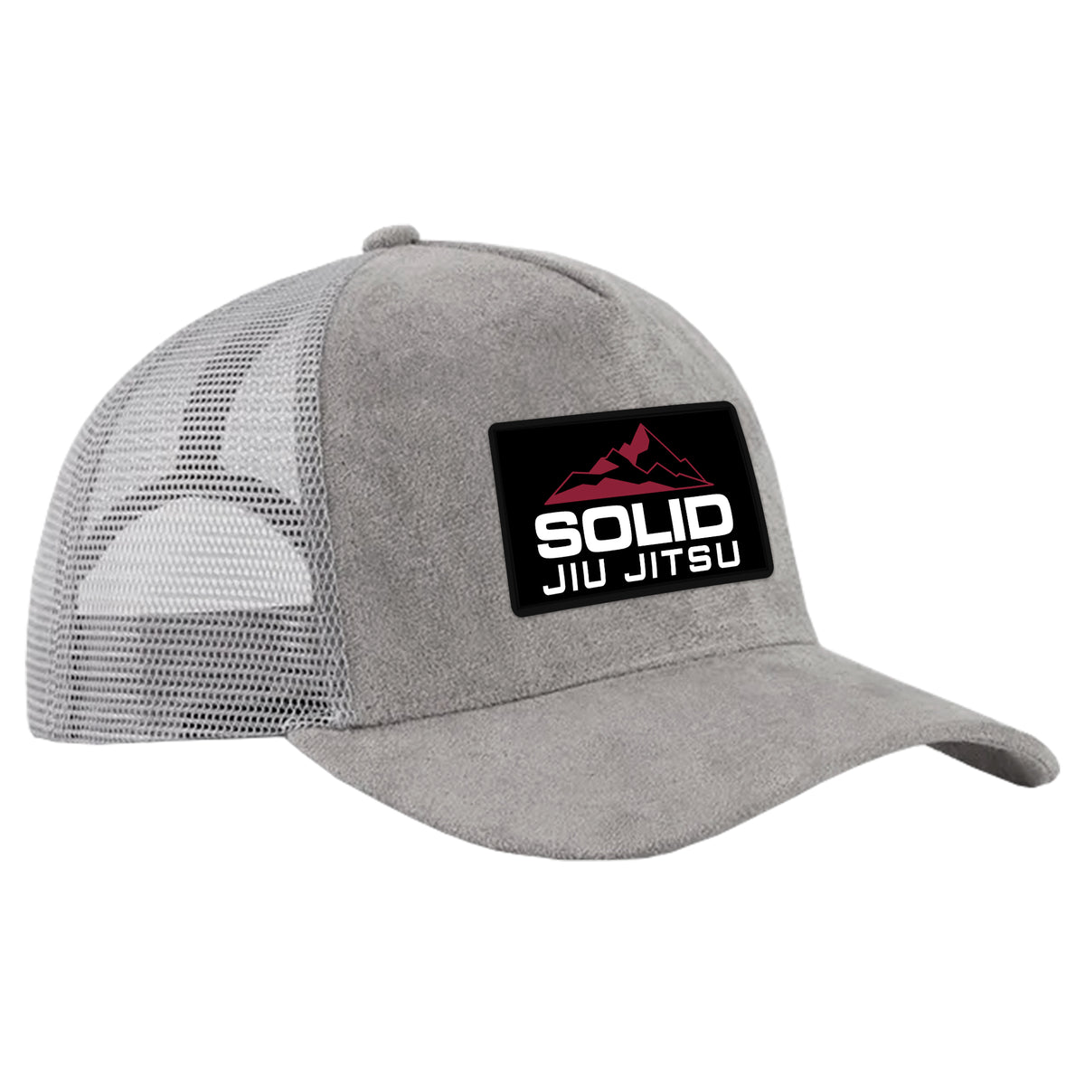 Solid Jiu Jitsu Suede Trucker Hat #8271 A