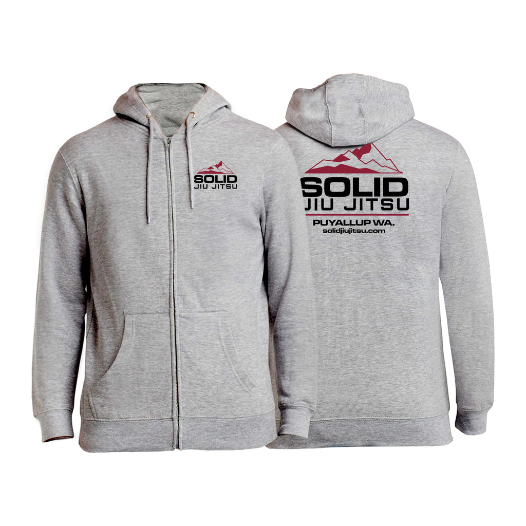 Solid Jiu Jitsu Zip-Up Hoodies #8271 B