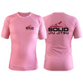 Solid Jiu Jitsu Pink Custom Rash Guards Short Sleeve #8271 A