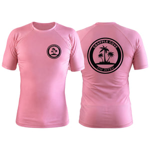 Grapple Cove Pink Custom Rash Guards Short Sleeve #8259 A