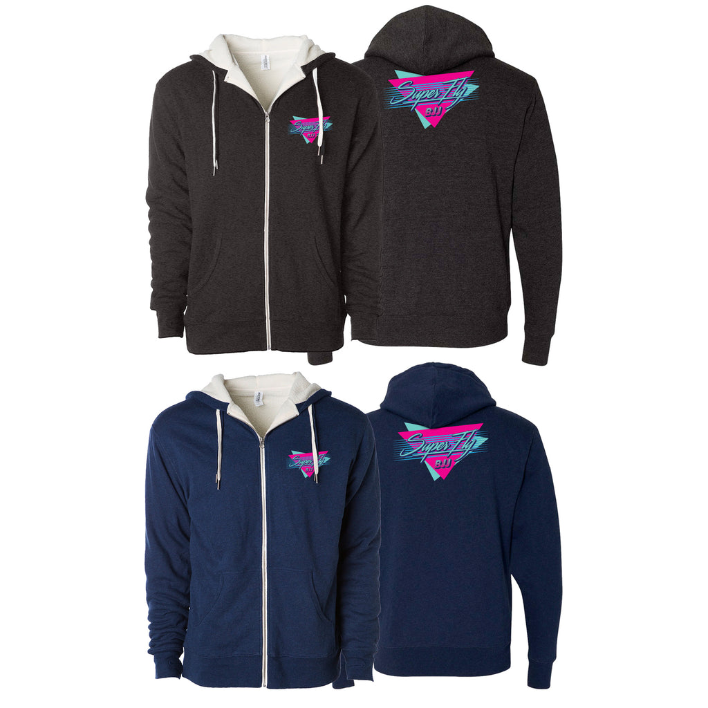 SuperFly BJJ Sherpa Lined Zip-Up Hoodie #8269 A
