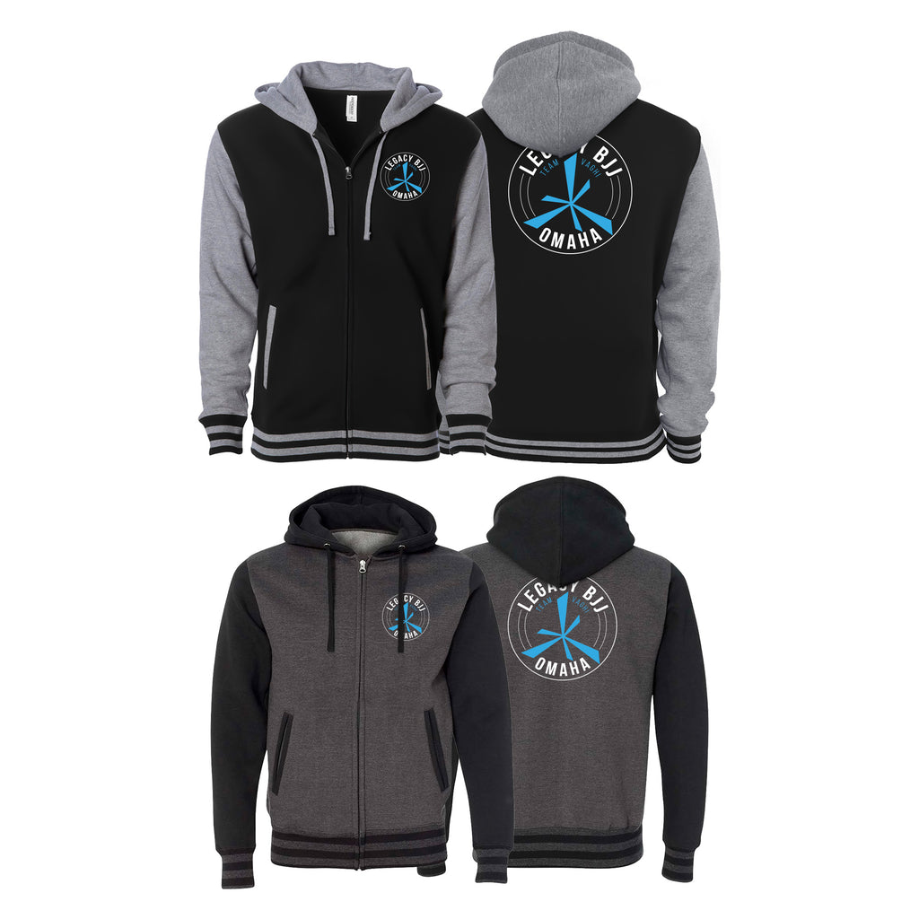Legacy Omaha Varsity Zip-Up Hoodies #8270 A (BJJ)