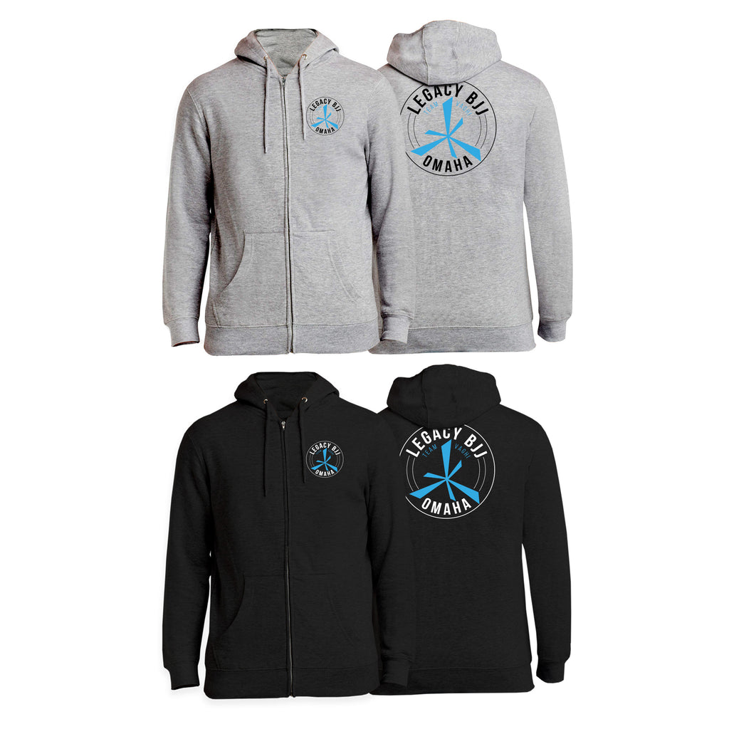 Legacy Omaha Zip-Up Hoodies #8270 A (BJJ)