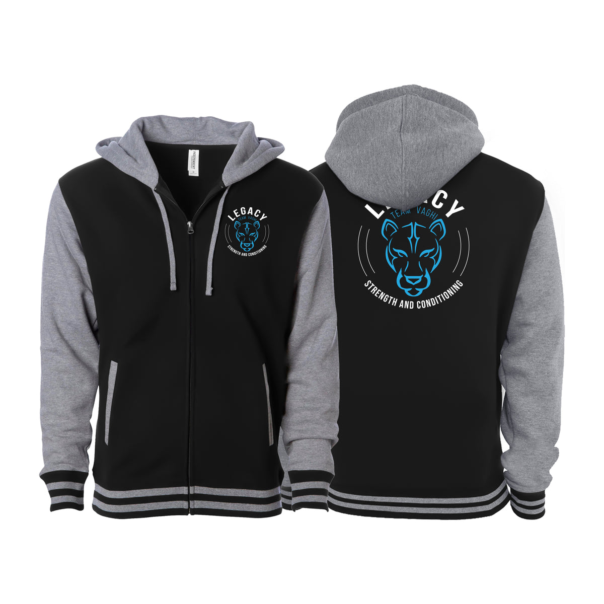 Legacy Omaha Varsity Zip-Up Hoodies #8270 D (S&C)