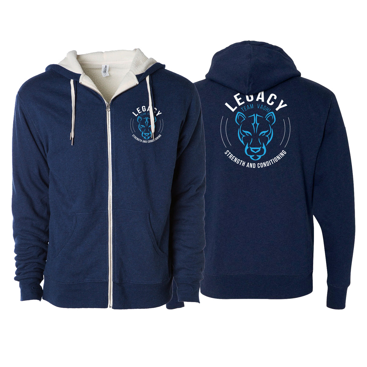 Legacy Omaha Sherpa Lined Zip-Up Hoodie #8270 D (S&C)