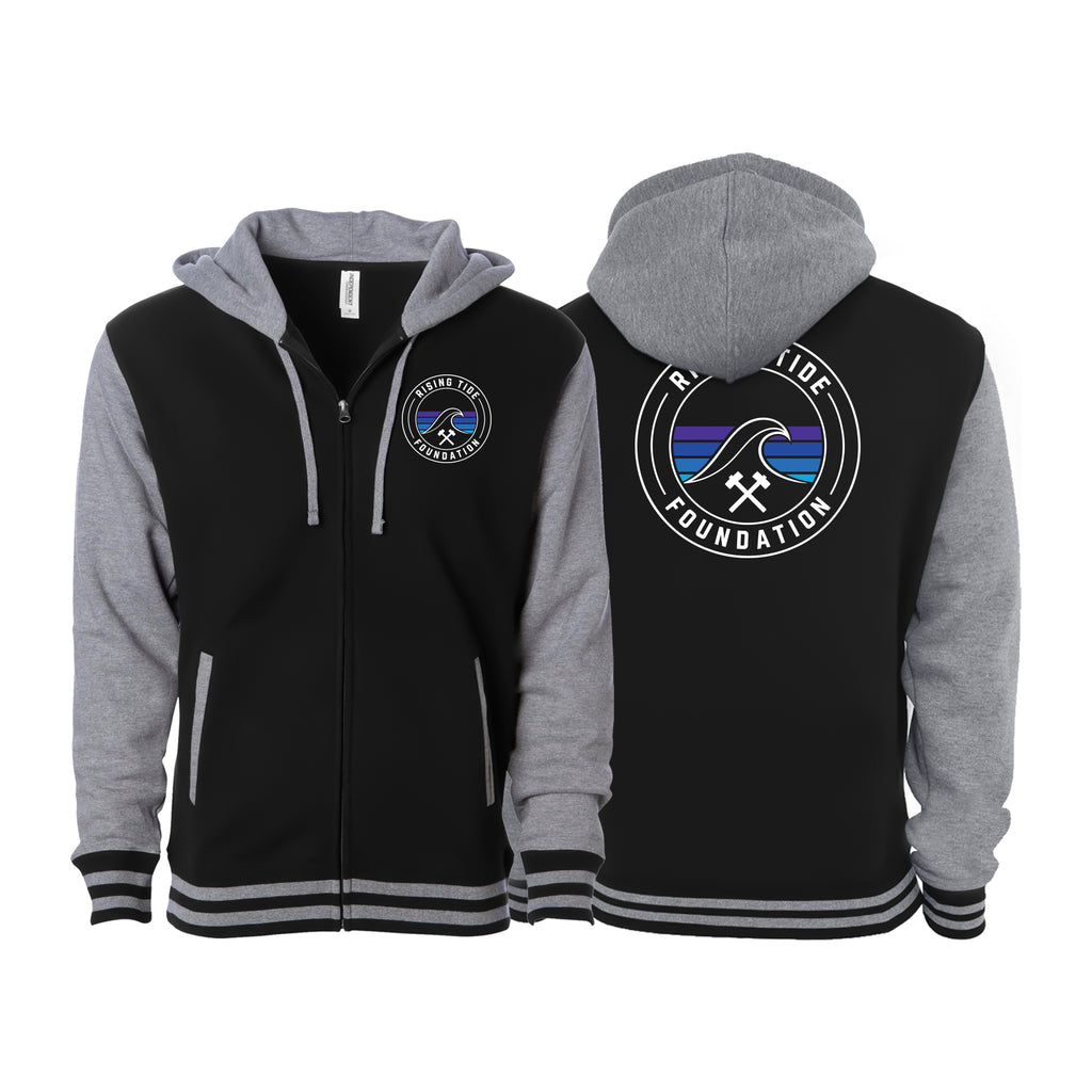 Rising Tide Foundation Varsity Zip-Up Hoodies #8277 A