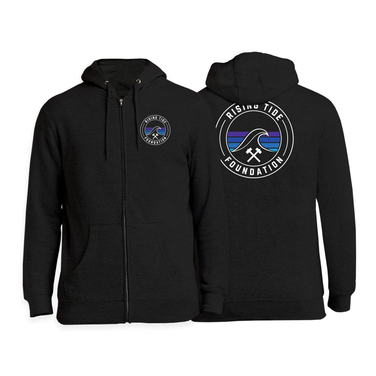 Rising Tide Foundation Zip-Up Hoodies #8277 A