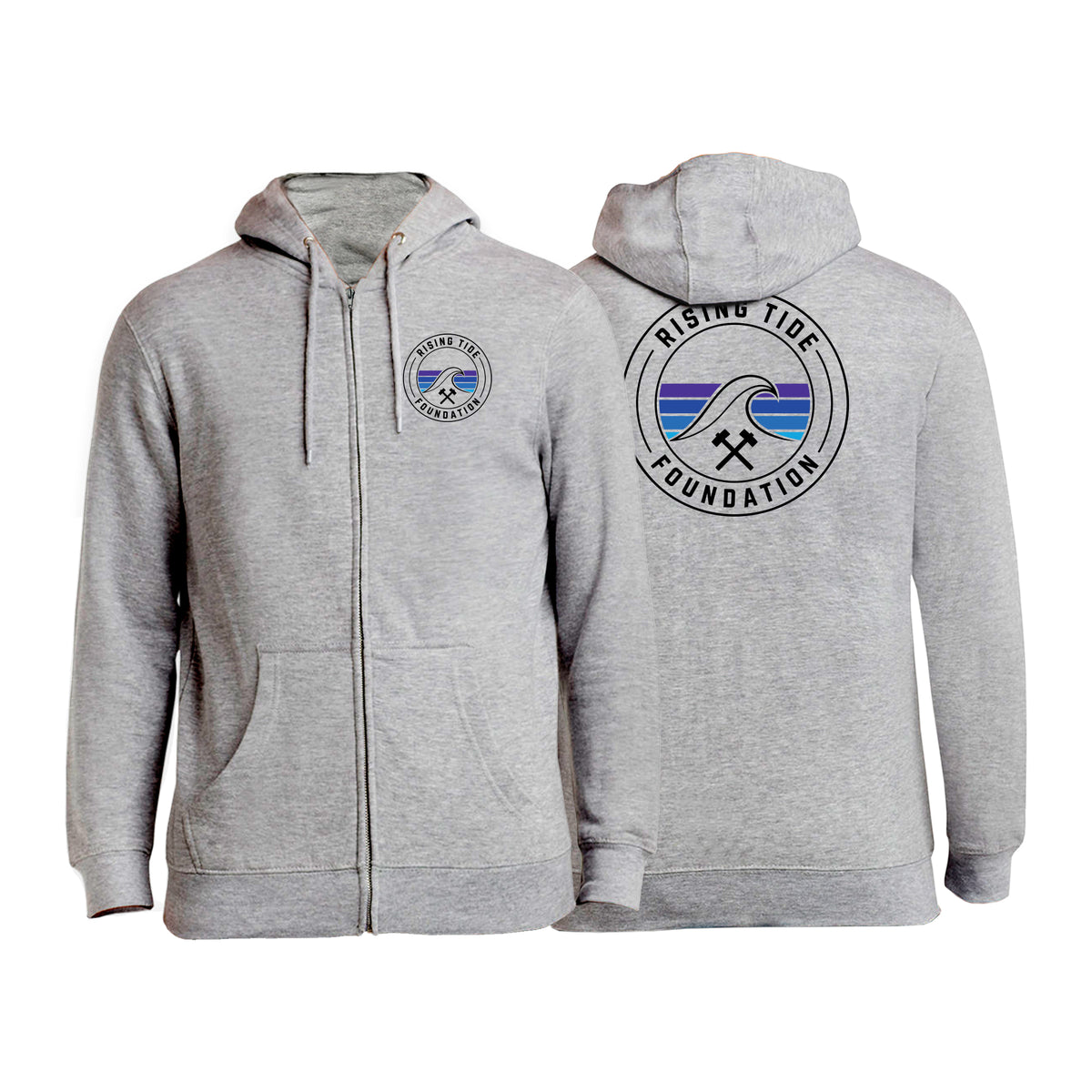 Rising Tide Foundation Zip-Up Hoodies #8277 A