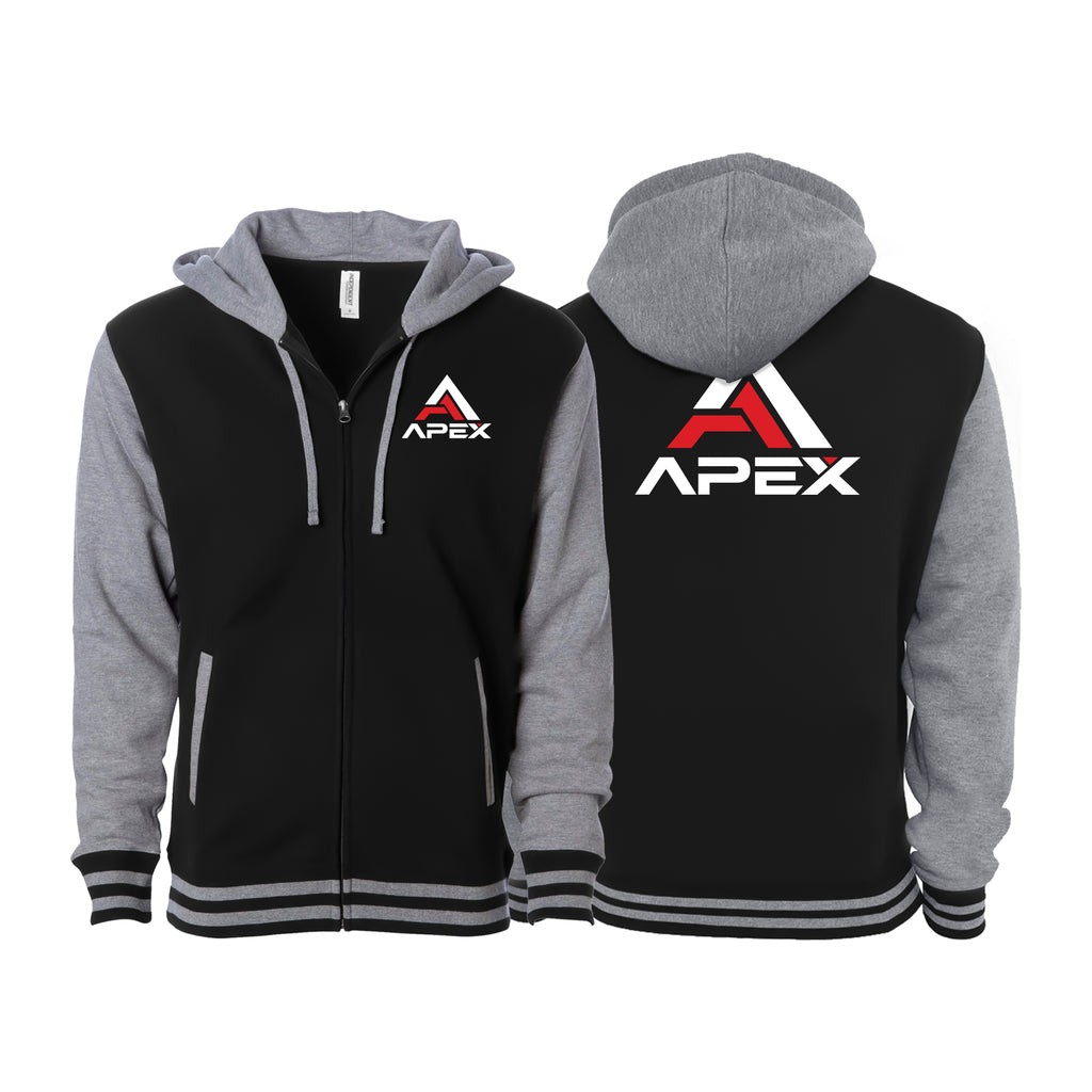 APEX Varsity Zip-Up Hoodies #8280 B