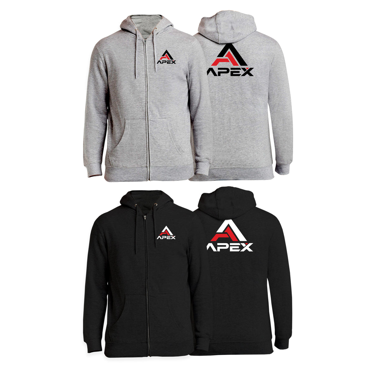 APEX Zip-Up Hoodies #8280 B