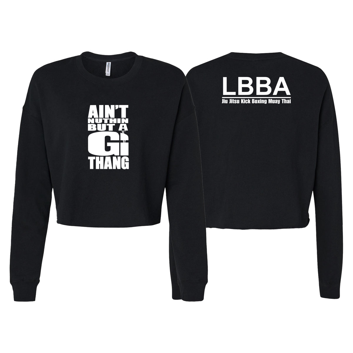Bossier Jiu Jitsu Women's Cropped Crewneck Sweatshirt #8227 G