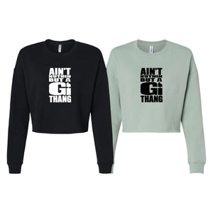 Bossier Jiu Jitsu Women's Cropped Crewneck Sweatshirt #8227 G