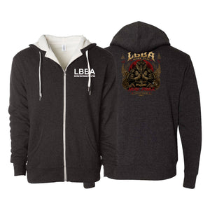 Bossier Jiu Jitsu Sherpa Lined Zip-Up Hoodie #8227 H