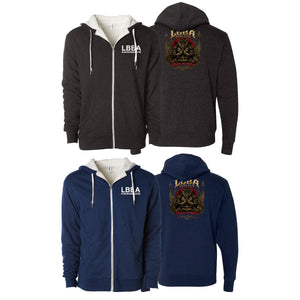 Bossier Jiu Jitsu Sherpa Lined Zip-Up Hoodie #8227 H