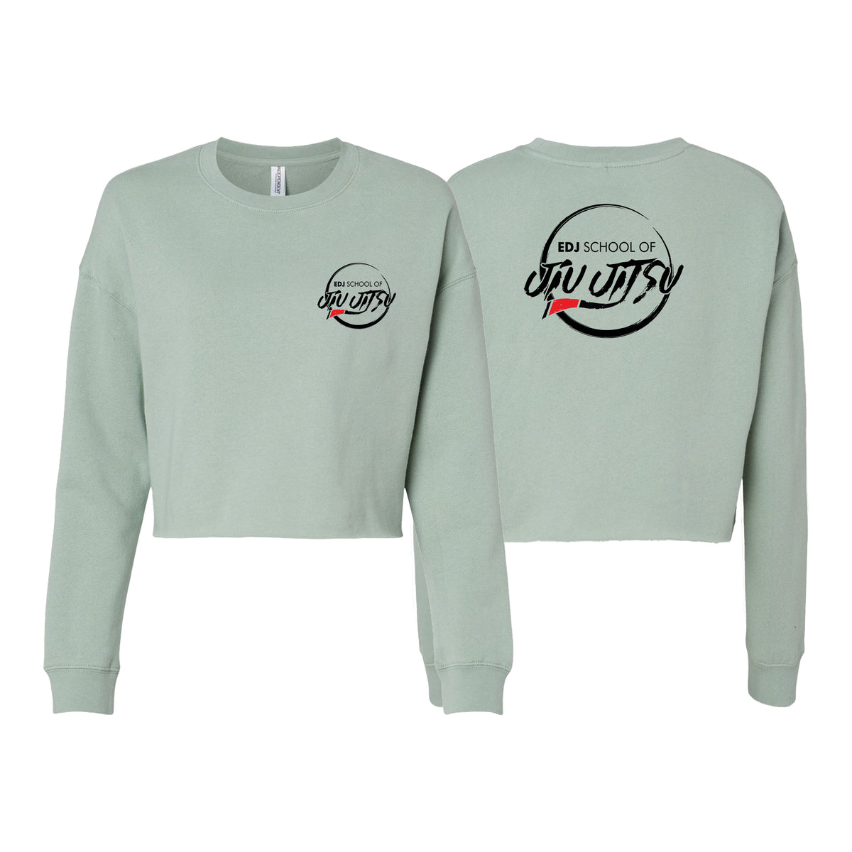 EDJ Team Women's Cropped Crewneck Sweatshirt #8001 A