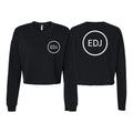 EDJ Team Women's Cropped Crewneck Sweatshirt #8001 B