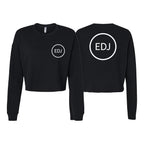 EDJ Team Women's Cropped Crewneck Sweatshirt #8001 B