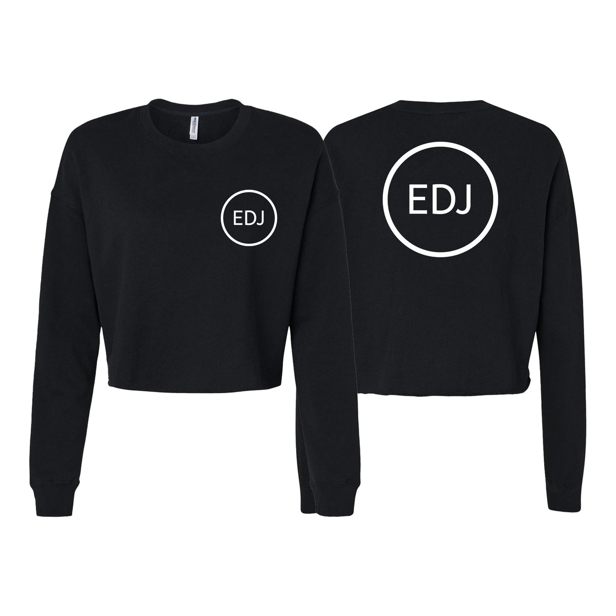 EDJ Team Women's Cropped Crewneck Sweatshirt #8001 B