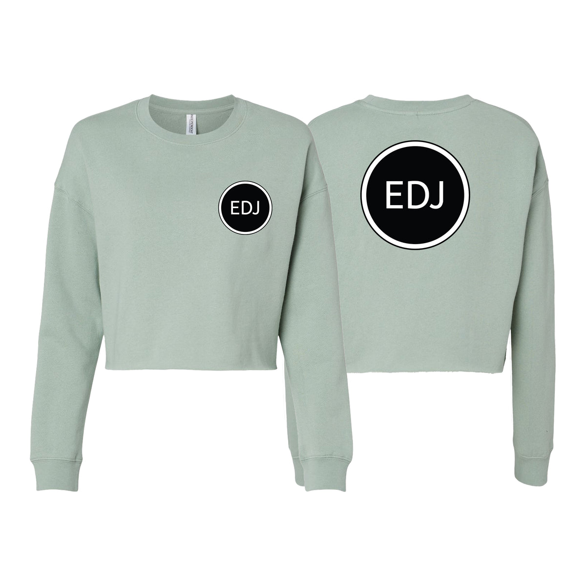 EDJ Team Women's Cropped Crewneck Sweatshirt #8001 B