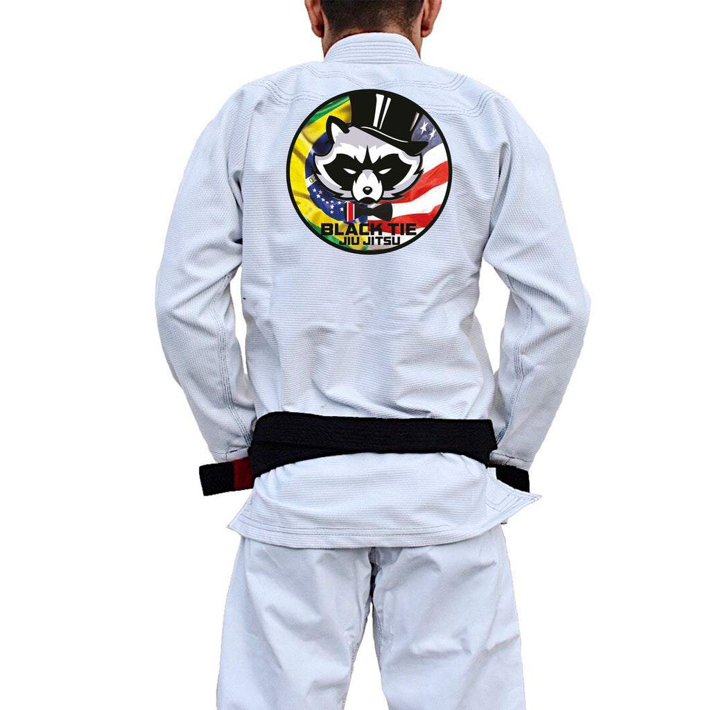 Black Tie BJJ Academy Kids Gi - White #221 A