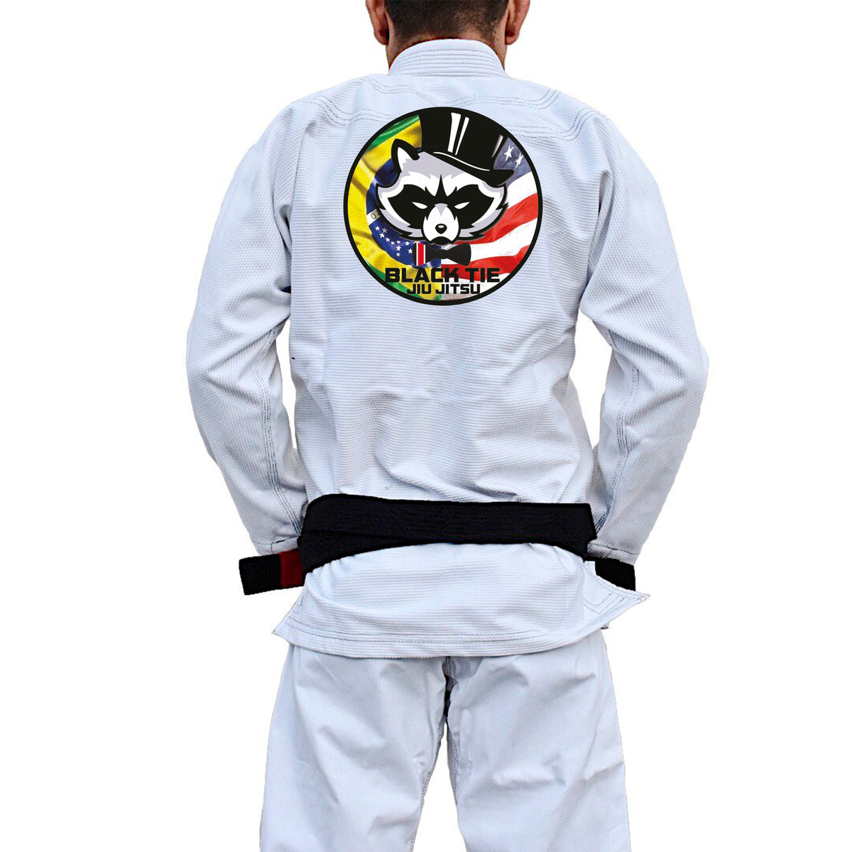 Black Tie BJJ Academy Kids Gi - White #221 A