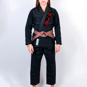 Black Tie BJJ Academy Women's Gi - Black #221 A