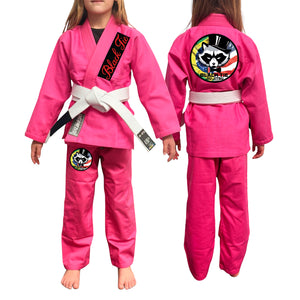 Black Tie BJJ Academy Kids Gi - Pink #221 A