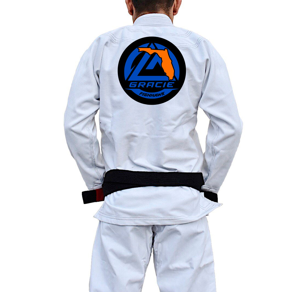 Gracie Fishhawk Jiu-Jitsu Academy Adults Gi - White #371